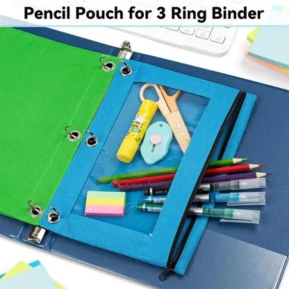 Multifunctional Pencil Bag With Transparent Window