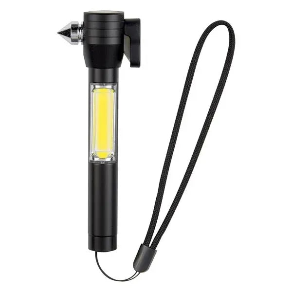 4-in-1 COB Flashlight with Breaker, Cutter & Magnet