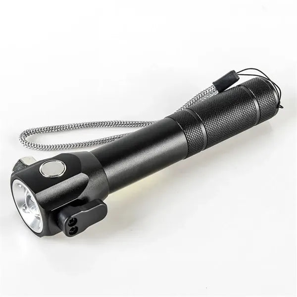 4-in-1 COB Flashlight with Breaker, Cutter & Magnet