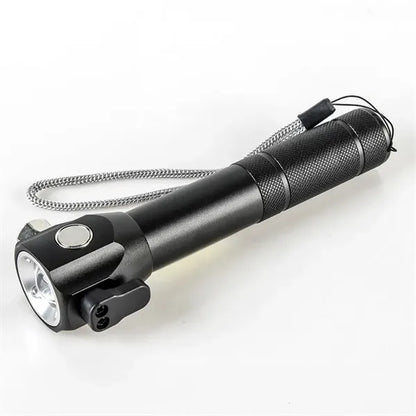 4-in-1 COB Flashlight with Breaker, Cutter & Magnet
