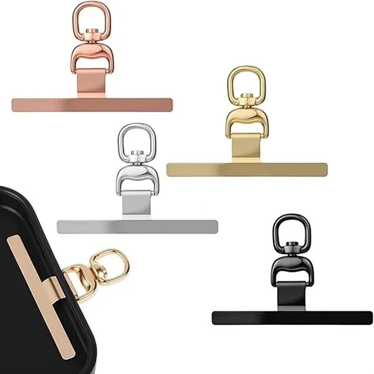 360 degree Rotatable Ultra-Thin Metal Phone Lanyard Patch