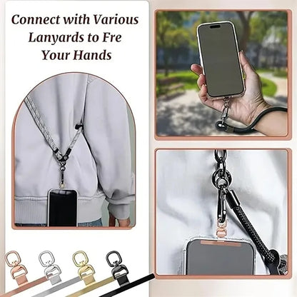 360 degree Rotatable Ultra-Thin Metal Phone Lanyard Patch