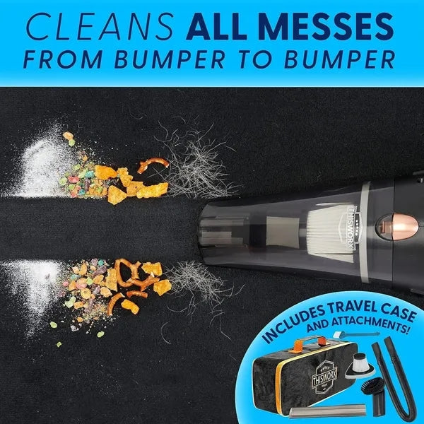 Car Vacuum Cleaner w/ Double HEPA Filter