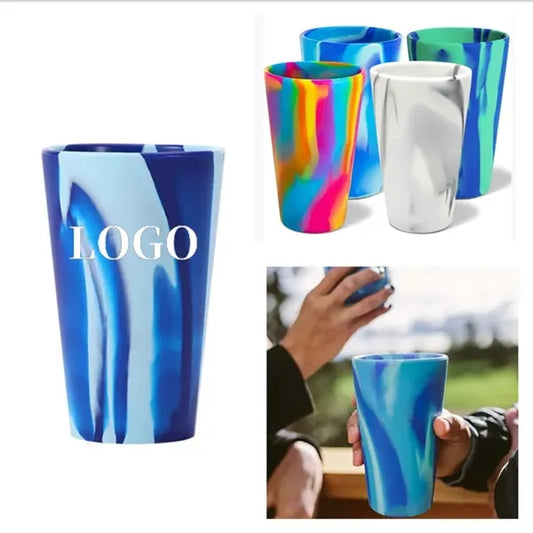 Marble Pattern Silicone Cup