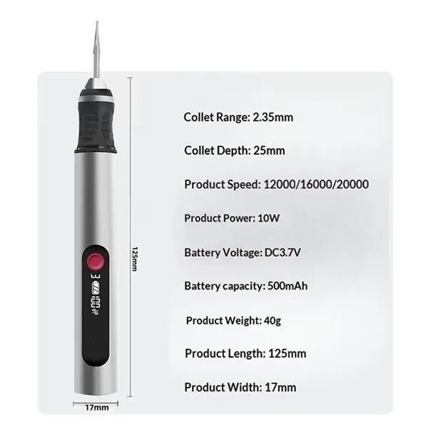 Engraving Pen Set Cordless Portable Tool