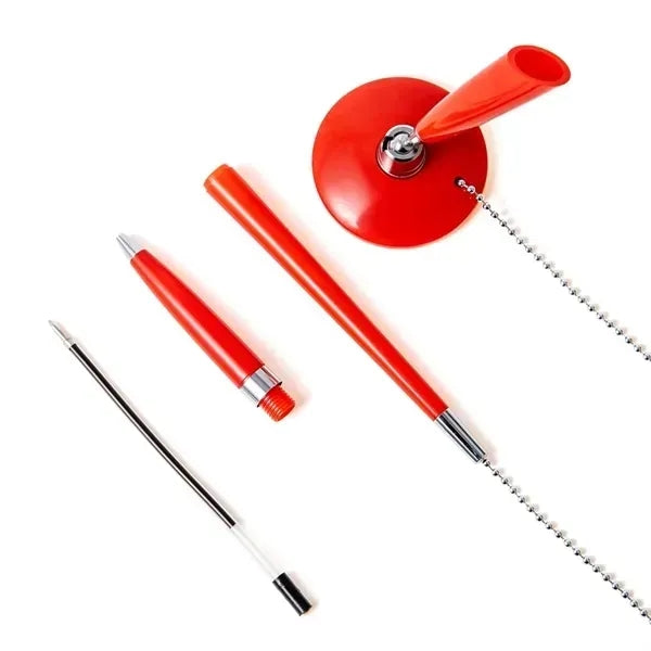 Secure Pen with Adhesive Chain