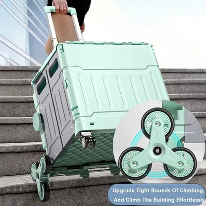 Collapsible Utility Crate with Wheels