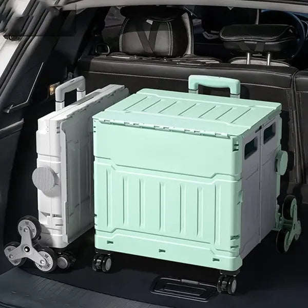 Collapsible Utility Crate with Wheels