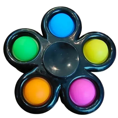 Colorful Silent Fidget Spinner Toy