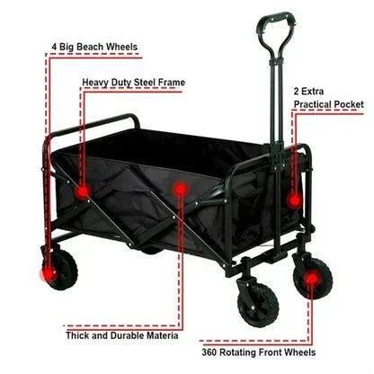 Collapsible Wagon Cart with Wheels