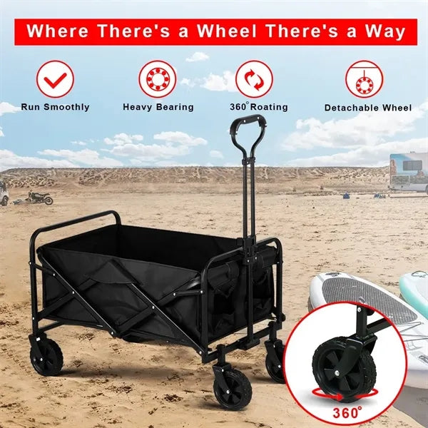 Collapsible Wagon Cart with Wheels