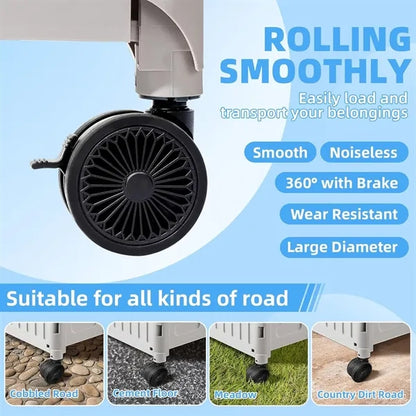 Heavy Duty Rolling Cart for Stairs