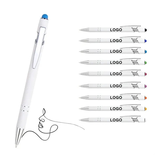2-in-1 Stylus Retractable Ballpoint Pen