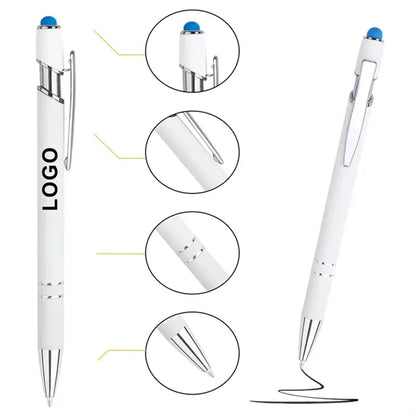 2-in-1 Stylus Retractable Ballpoint Pen