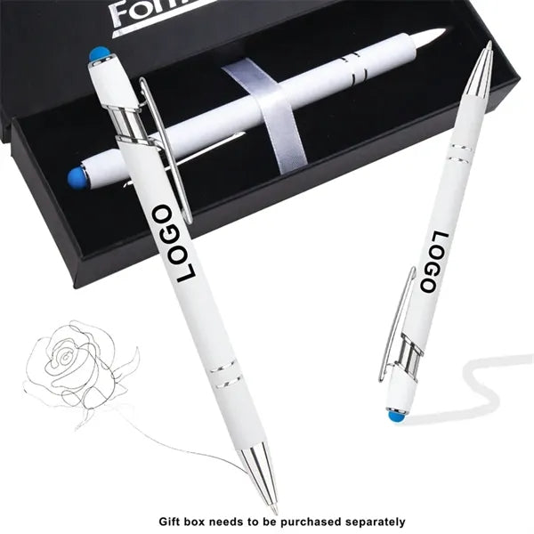 2-in-1 Stylus Retractable Ballpoint Pen