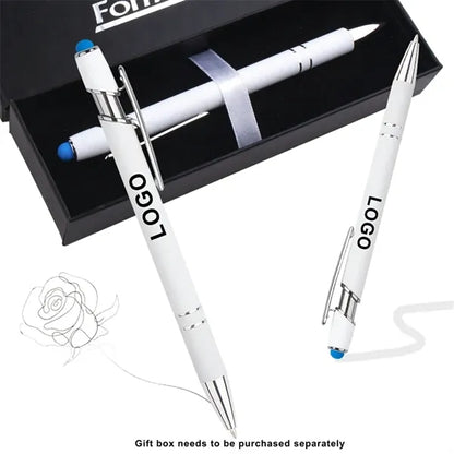 2-in-1 Stylus Retractable Ballpoint Pen