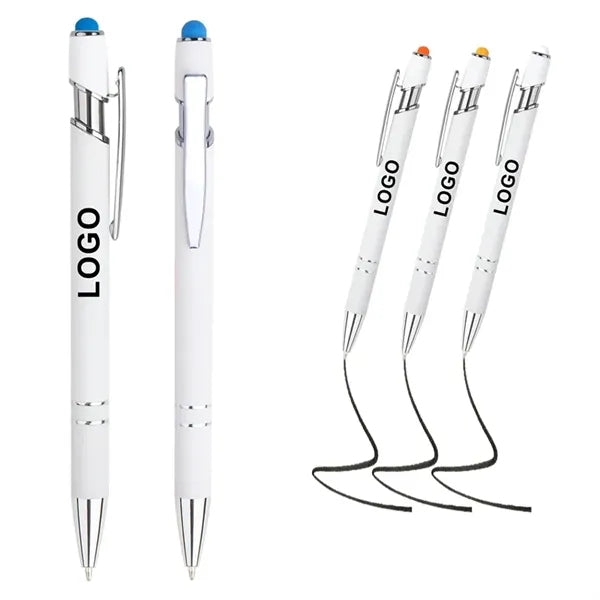 2-in-1 Stylus Retractable Ballpoint Pen