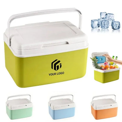 6.3qt insulated hard cooler with handle for camping beach