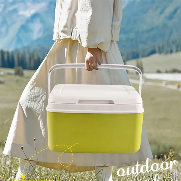 6.3qt insulated hard cooler with handle for camping beach