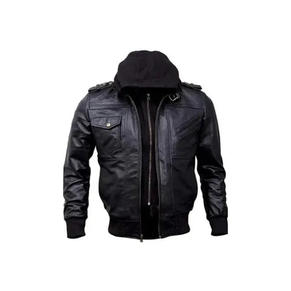 Cotton Padded Leather Jacket - (S-4XL)