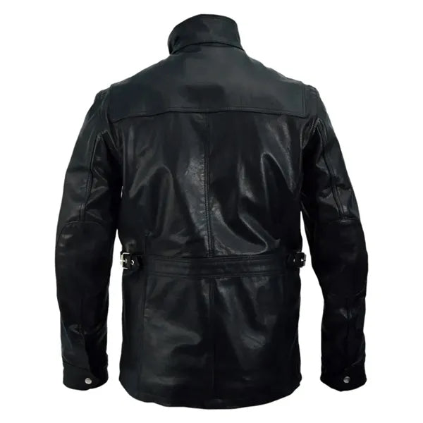 Premium Black Leather Jacket ( XS - 4XL )