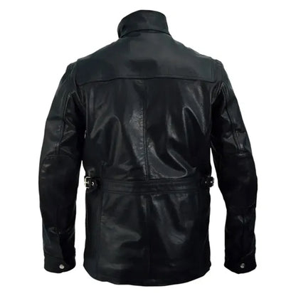 Premium Black Leather Jacket ( XS - 4XL )