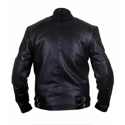 Stylish Quilted Design Leather Jacket