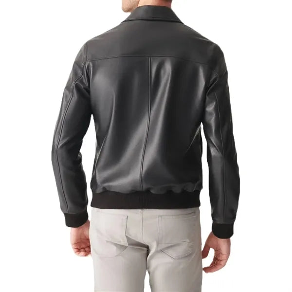 Classic College Leather Jacket
