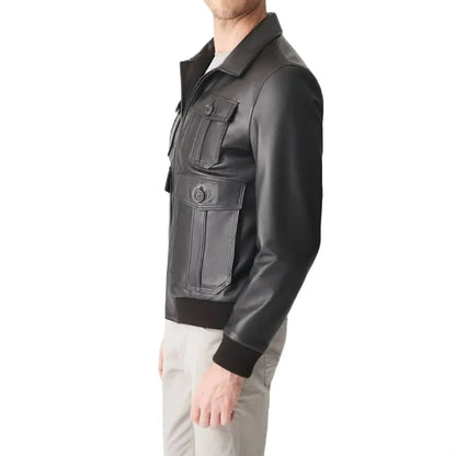 Classic College Leather Jacket