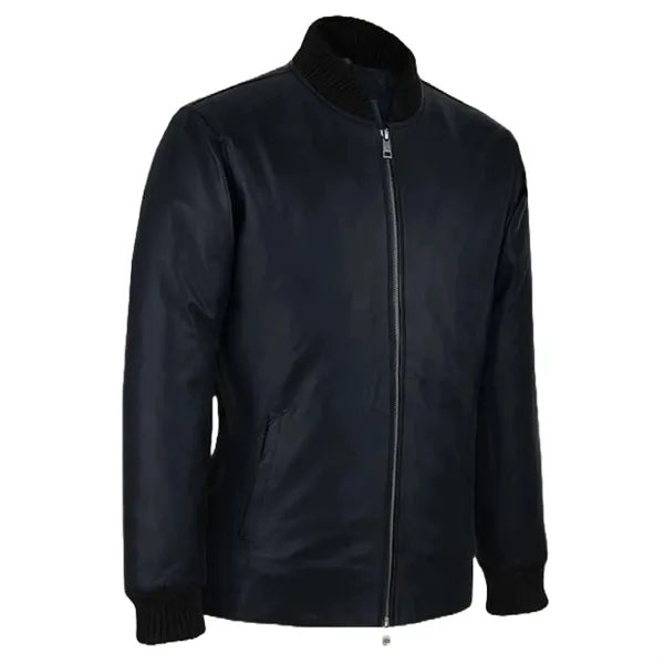 Leather Bomber Jacket for Men's