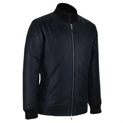 Leather Bomber Jacket for Men's