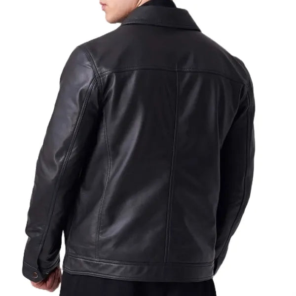 Midnight Edge Leather Jacket w/ Custom Logo