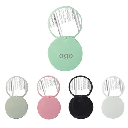 Portable Round Makeup Folding Mirror