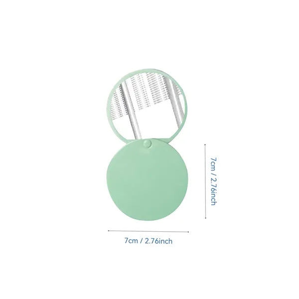 Portable Round Makeup Folding Mirror