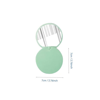 Portable Round Makeup Folding Mirror