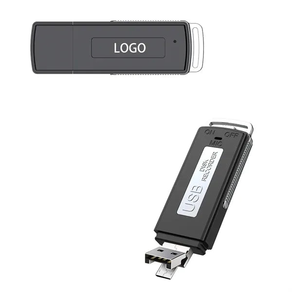 16GB USB Micro Audio Recorder with Dual Connectors