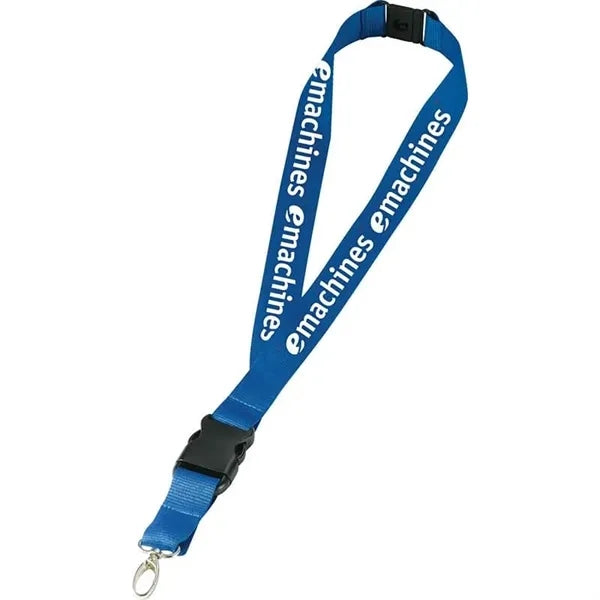 1" Lanyard with Swivel Hook & Breakaway Clip