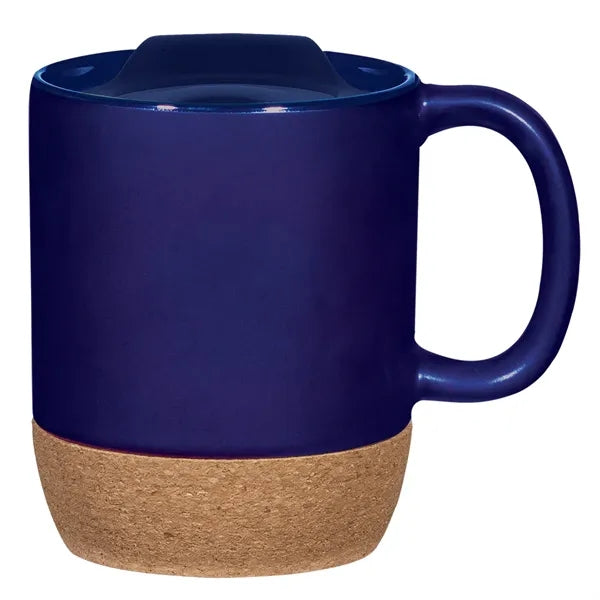 12 oz.Cork Bottom Ceramic Mug-Full color