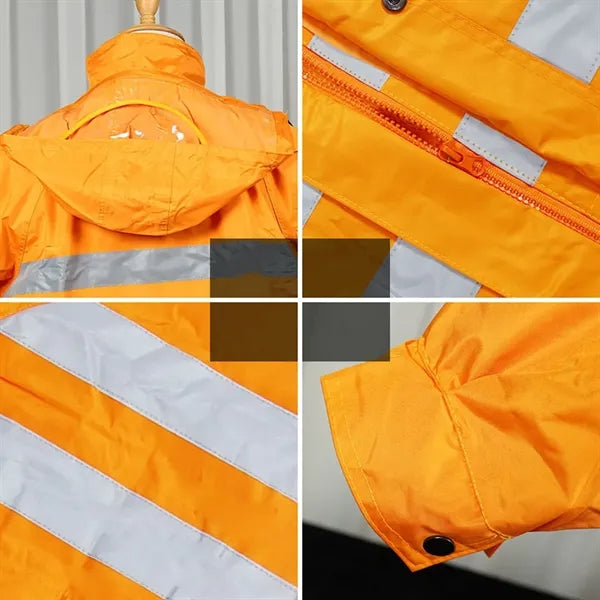 High-Visibility Windproof & Rainproof Safety Clothing