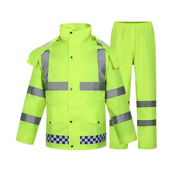 High-Visibility Windproof & Rainproof Safety Clothing
