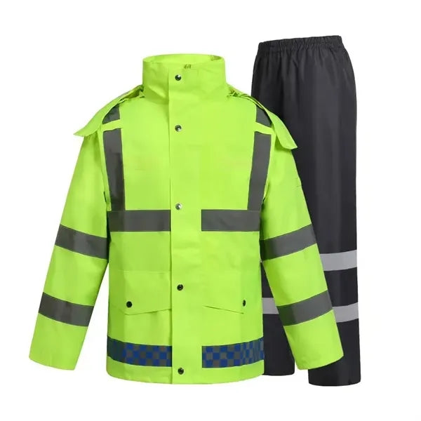 High-Visibility Windproof & Rainproof Safety Clothing