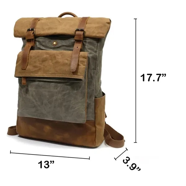 Casual Unisex Canvas Travel Backpack