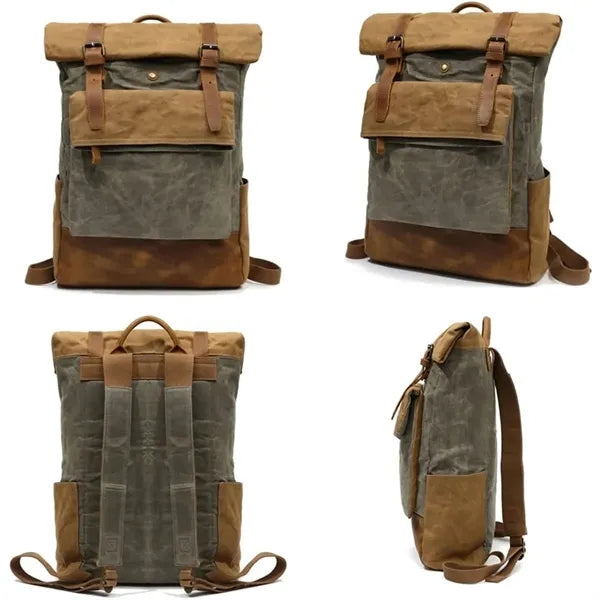 Casual Unisex Canvas Travel Backpack