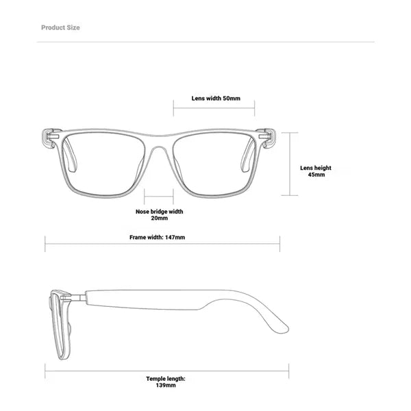 AI Smart Glasses With Bluetooth Translation
