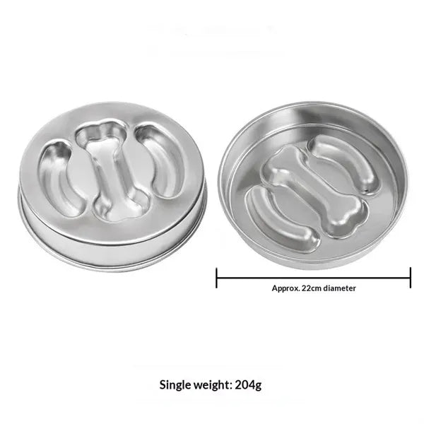 Stainless Steel Slow Feeder Pet Bowl