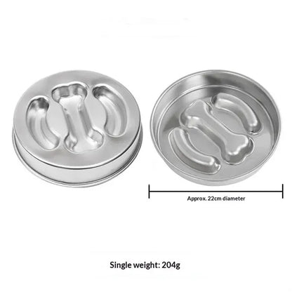 Stainless Steel Slow Feeder Pet Bowl