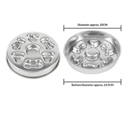 Stainless Steel Slow Feeder Pet Bowl