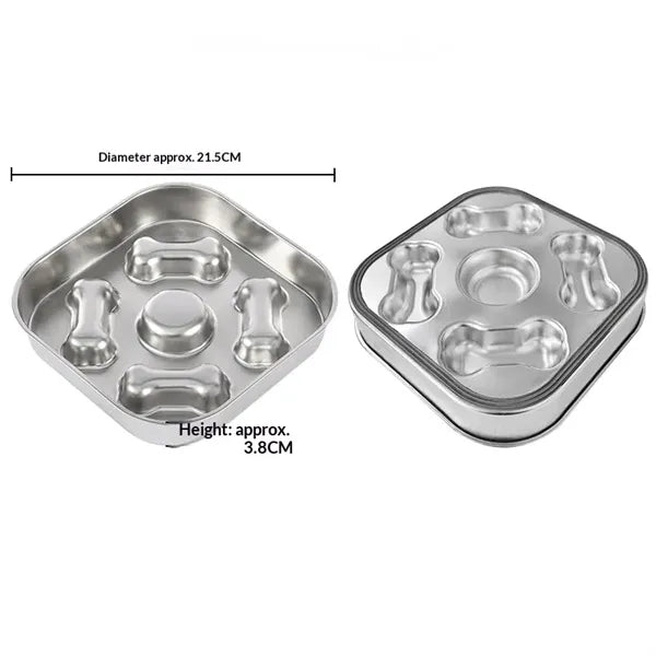 Stainless Steel Slow Feeder Pet Bowl