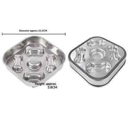 Stainless Steel Slow Feeder Pet Bowl