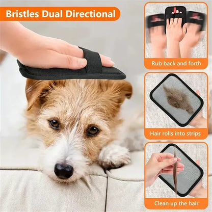 Pet Hair Removal Glove for Dogs & Cats
